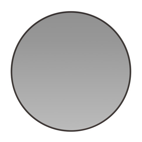 Flash Furniture Julianne 24" Round Black Metal Framed Wall Mirror Large Accent Mirror for Bathroom, Vanity, Entryway, Dining Room, & Living Room, Model# RH-M003-RD60MB-BK-GG