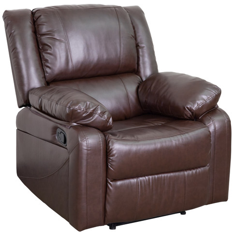 Flash Furniture Harmony Series Brown LeatherSoft Recliner, Model# BT-70597-1-BN-GG