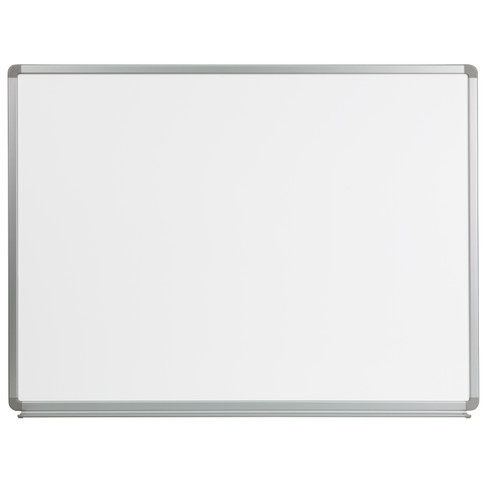 Flash Furniture Cardim 4' W x 3' H Magnetic Marker Board, Model# YU-90X120-WHITE-GG