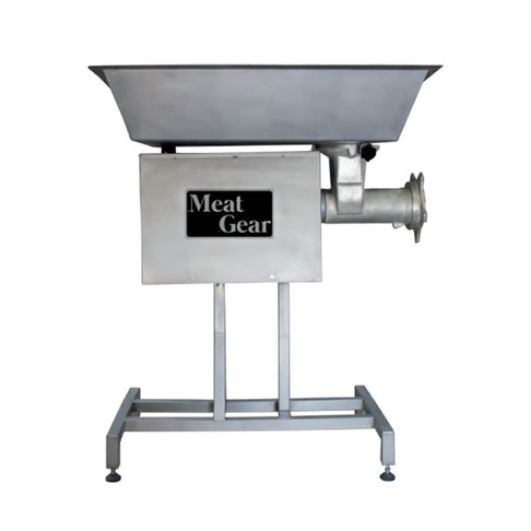 Meat Gear #32 Electric Meat Grinder 5 HP 220V 3-Ph Cast Iron Head & Pedestal, Model# MO32AC5HP2203PE