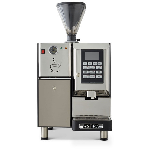 Astra 4.2L Super Automatic Espresso Machine Single Hopper w/ Refrigerator 110V, Model# SM-111-1