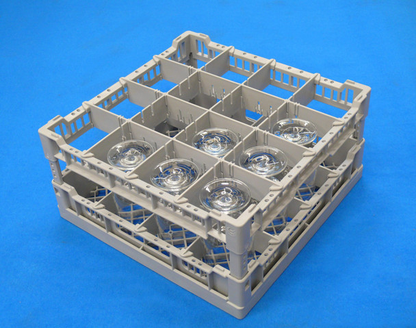 Lamber Glass Rack w/ 16 Compartments, Model# CC00123