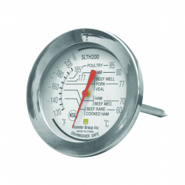 Thunder Group Dial Meat Thermo 120 To 200 F, Model# SLTH200