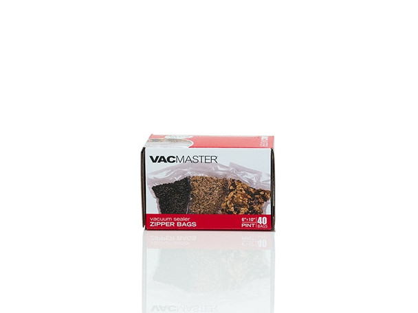 Vacmaster 6 X 10 Pint Zipper Storage Bags - 40 Count, Model# 948501