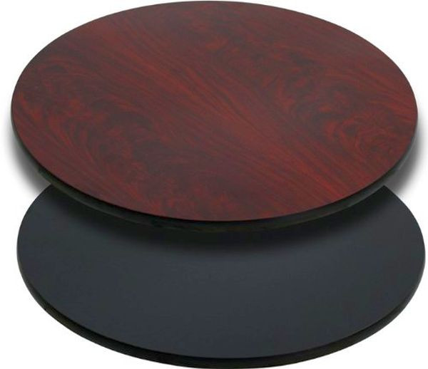 Flash Furniture 30'' Round Table Top with Natural or Walnut Reversible Laminate Top, Model# XU-RD-30-MBT-GG