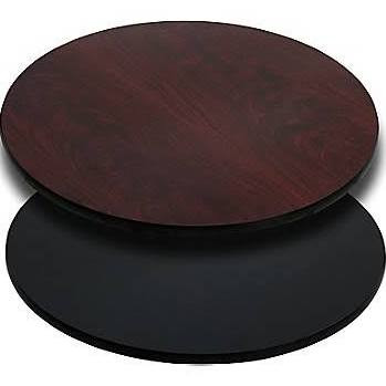 Flash Furniture 36'' Round Table Top with Natural or Walnut Reversible Laminate Top, Model# XU-RD-36-MBT-GG