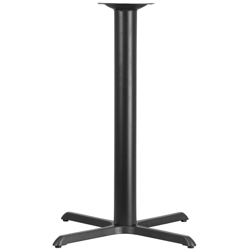 Flash Furniture 33" x 33" Restaurant Table X-Base with 4" Dia. Bar Height Column, Model# XU-T3333-BAR-GG