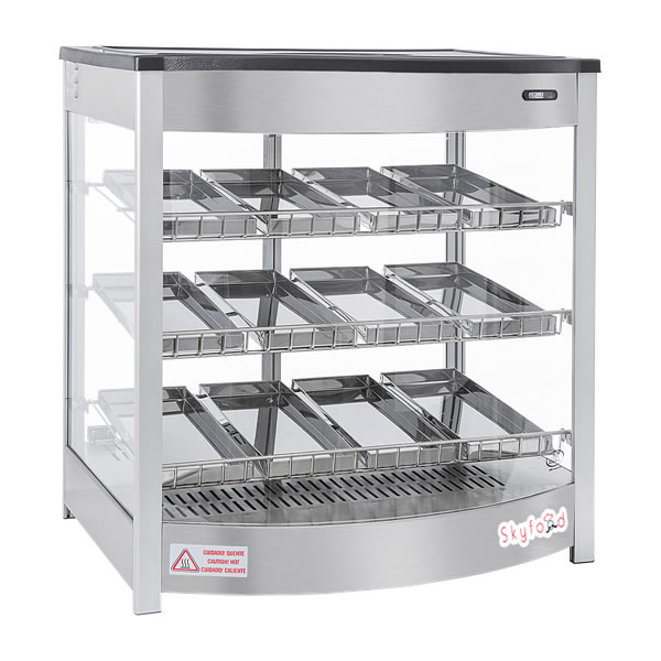 Skyfood 3 Shelf Food Warmer Display w/ 12 Pans, Model# FWD3S12P