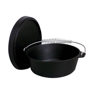 12-qt Oval Roaster w/ Lid, Cast Iron Cookware