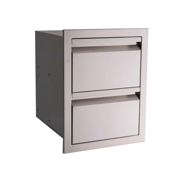 RCS Valiant Stainless Double Drawer Fully Enclosed, Model# VDR1
