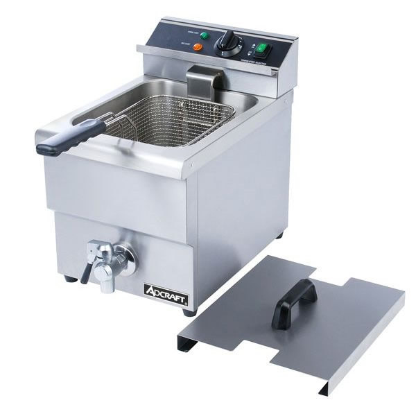 Adcraft Single Tank Electric Deep Fryer W/Faucet, Model# DF-12L