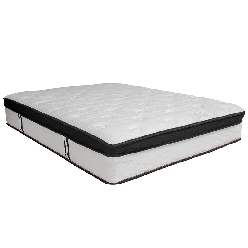 Flash Furniture Capri Comfortable Sleep 12 Inch CertiPUR-US Certified Memory Foam & Pocket Spring Mattress, Full Mattress in a Box, Model#