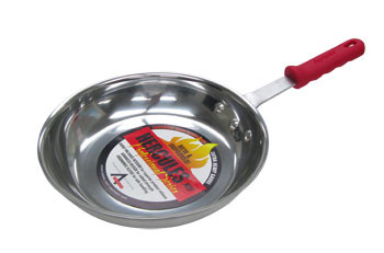 Adcraft 3004 Fry Pan Polish 14" W/Slv, Model# HER-14FP/4