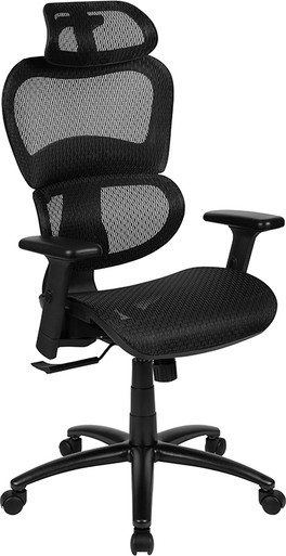 Flash Furniture Ergonomic Gray Mesh Office Chair with Synchro-Tilt