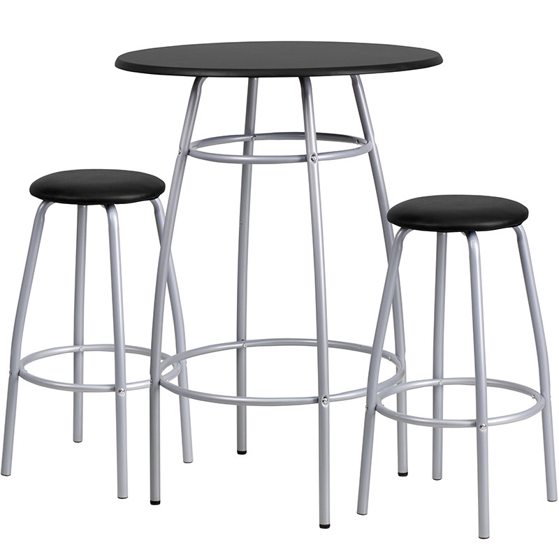 Flash Furniture Bar Height Table Set with Padded Stools, Model# YB-YJ922-GG