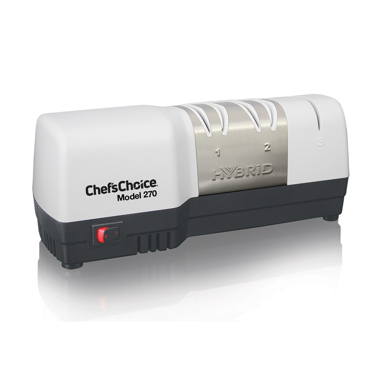 Chefs Choice 270 Hybrid Sharpener 3 Stage 20 Deg Trizor White, Model# 0270100
