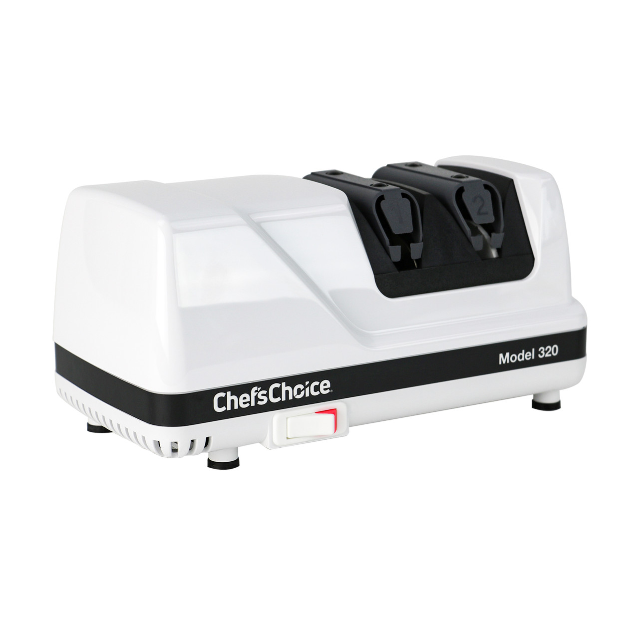 Chefs Choice 320 Electric Sharpener 2 Stage 20 Deg Dizor White, Model# 0320000
