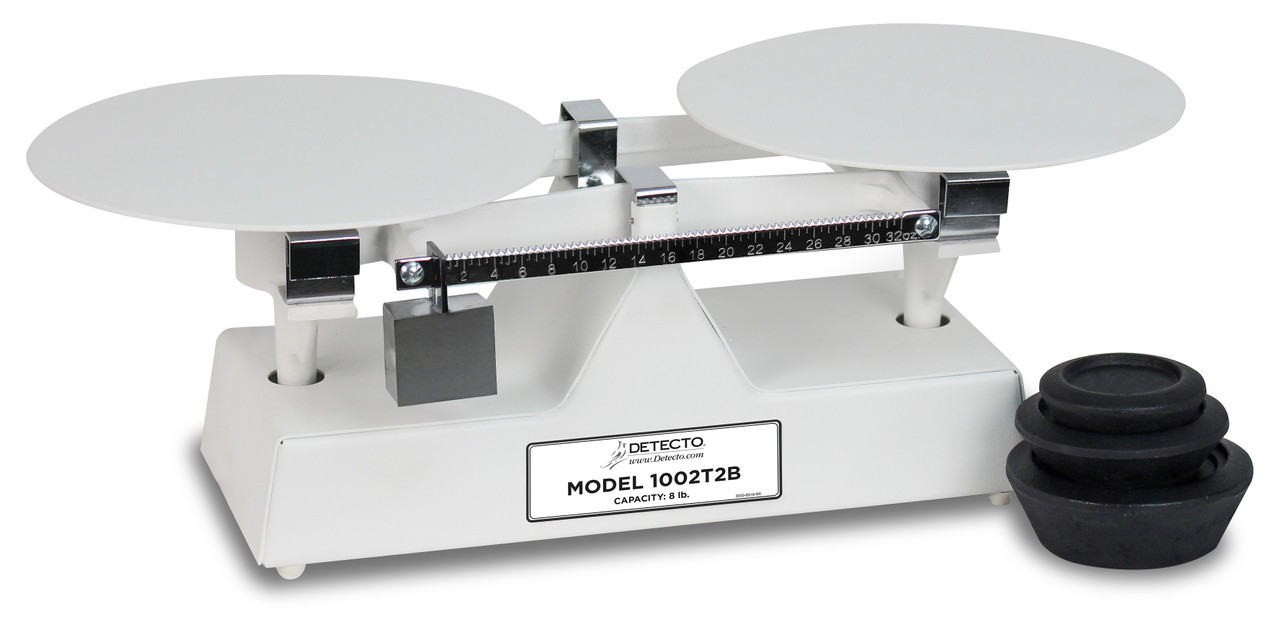 Cardinal Detecto 8 lb Capacity Mechanical Dough Scale No Scoop 32 oz x 1/2 oz, Model# 1002T2BNS