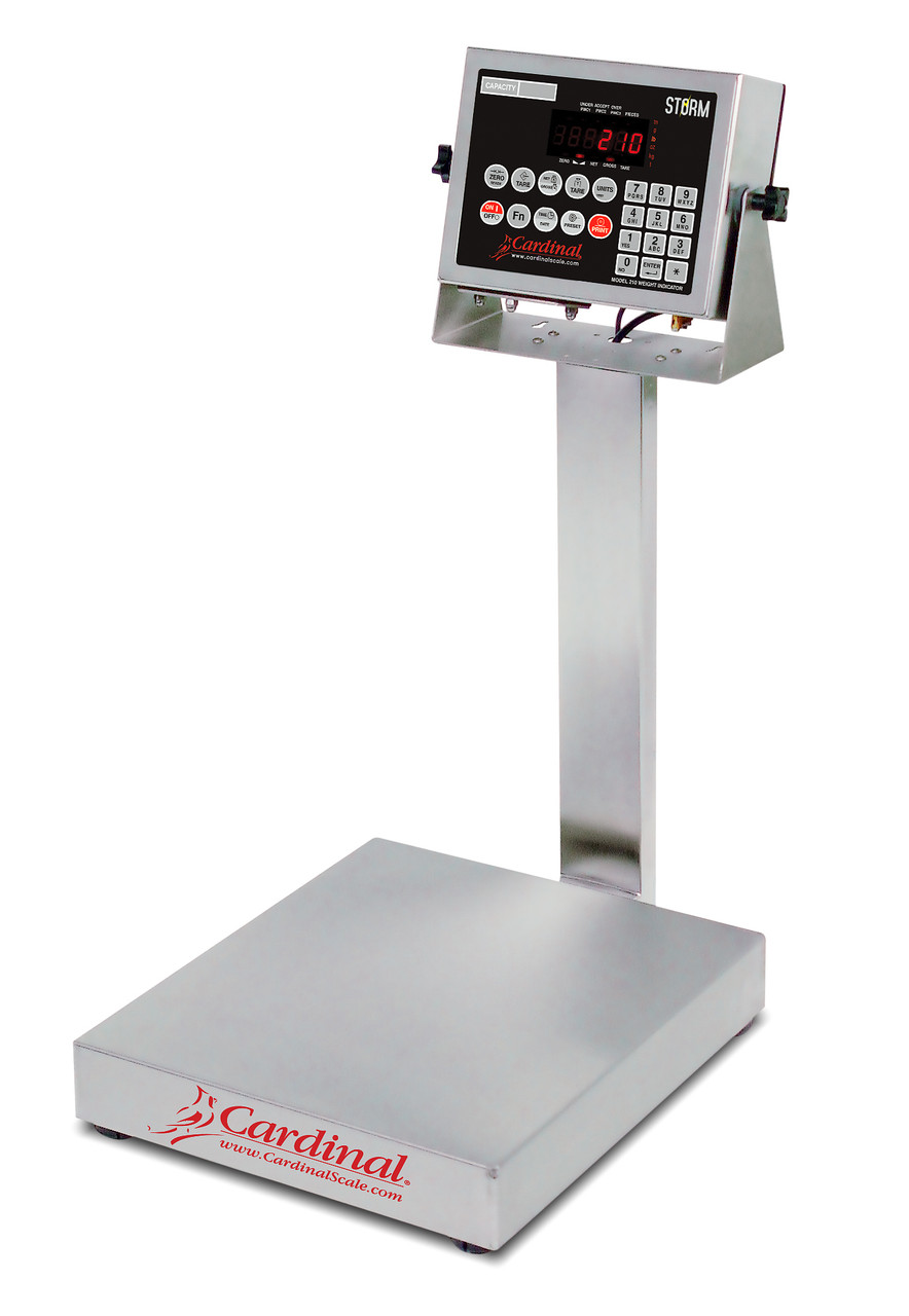 Cardinal Detecto 15 Lb Electronic Bench Scale 12" x 10" Stainless Steel 210 Indicator, Model# EB-15-210