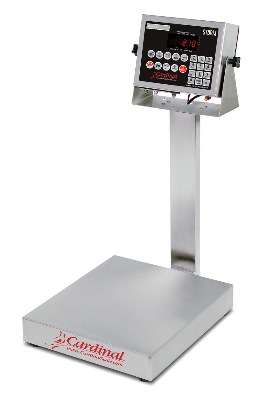 Cardinal Detecto 30 Lb Electronic Bench Scale 12" x 10" Stainless Steel 210 Indicator, Model# EB-30-210