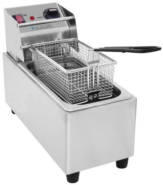 Eurodib 3L (0.8 Gallon) Stainless Steel Electric Deep Fryer, Model# SFE01820-120