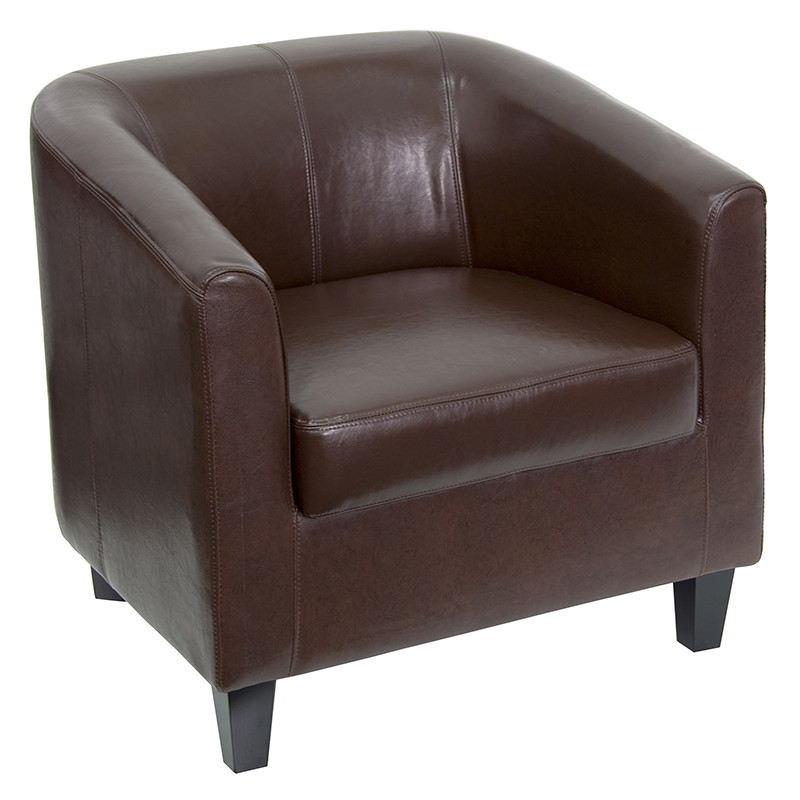 Flash Furniture Brown LeatherSoft Lounge Chair, Model# BT-873-BN-GG