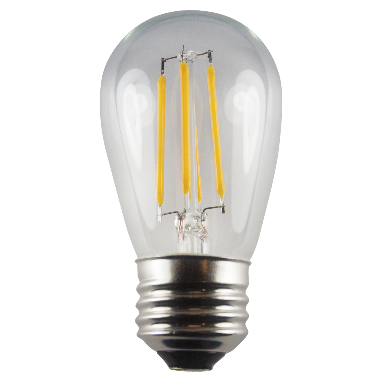 Stolt fatning tyran Brilliance LED: 3.5W S14 Edge Filament Clear, 2700K, LED Lamp