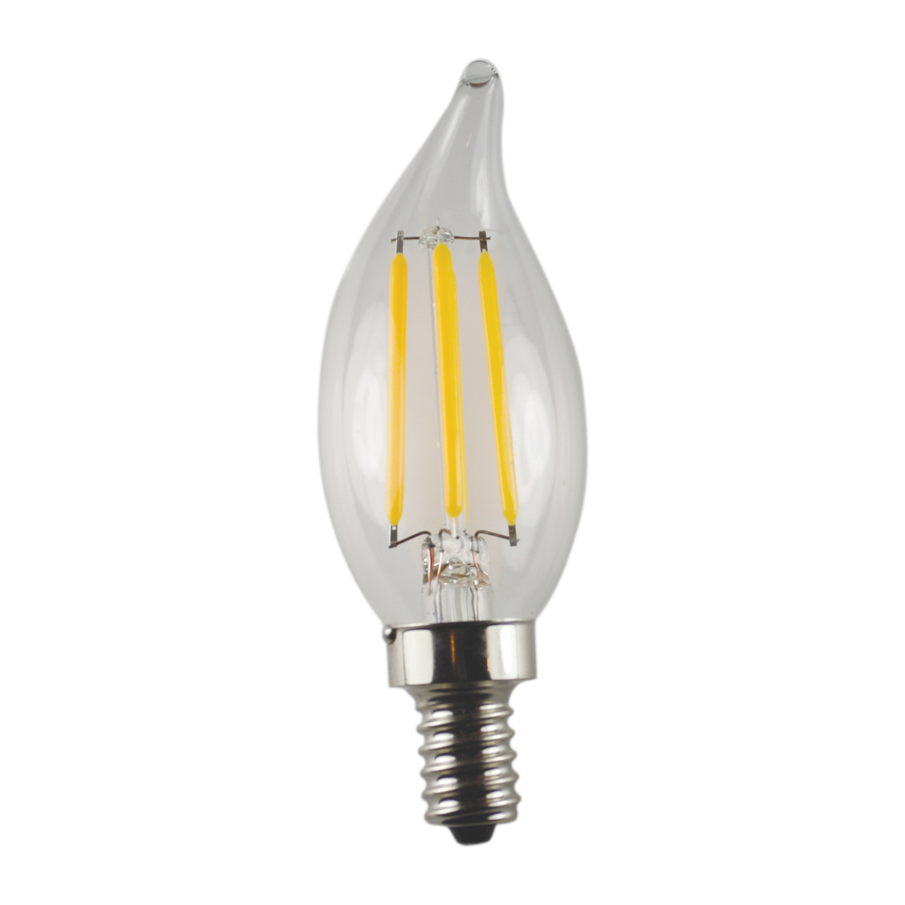 hoek Klein luisteraar Brilliance LED3.5W Candelabra Edge Filament Clear, Flame, 2200K, LED Lamp