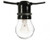 25' COMMERCIAL GRADE BISTRO STRING LIGHT  WITH 1 WATT 12v LED CLEAR BISTRO LAMPS (Medium Base L-BK-E26-12)