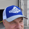 Snapback Royal Blue & White Hammerlane Trucker Hat On Model