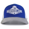 Snapback Royal Blue & White Hammerlane Trucker Hat Front View