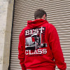 Best In Class Hammer Lane Hoodie Sweatshirt - Red On Model