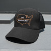 American Grit Snapback Black Hammerlane Trucker Hat Outside