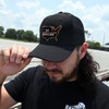 American Grit Snapback Black Hammerlane Trucker Hat On Model