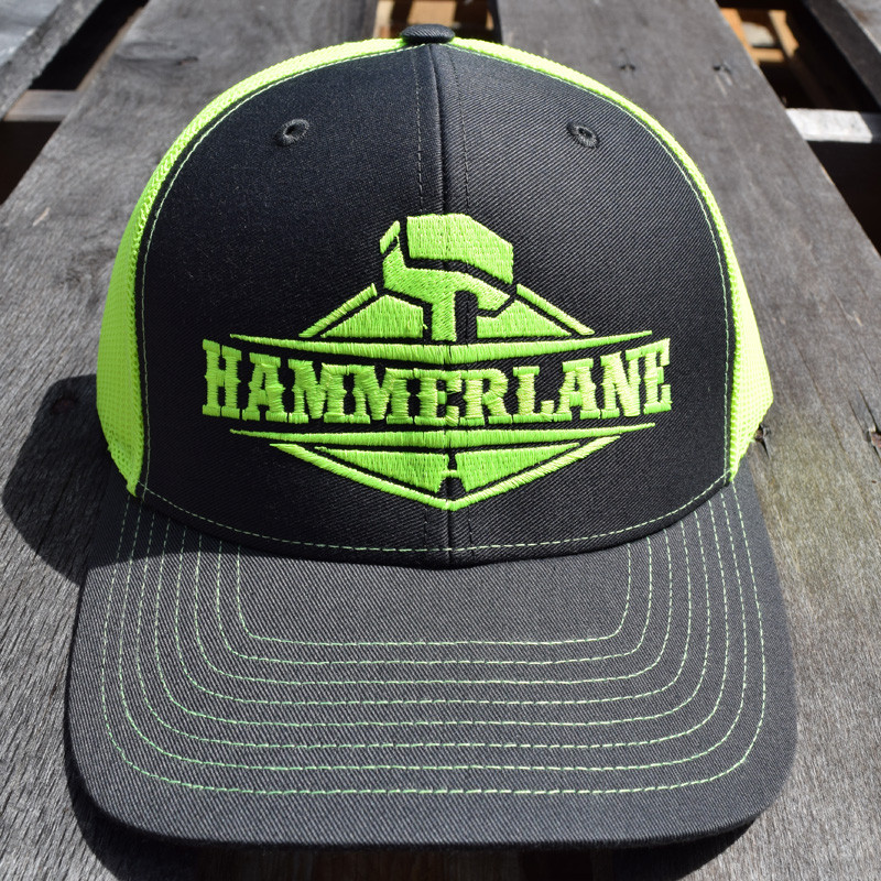 Snapback Neon Green Hammerlane Trucker Hat - Hammer Lane