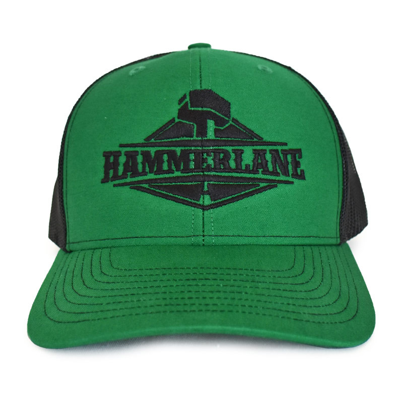 Snapback Green & Black Hammerlane Trucker Hat Hammer Lane