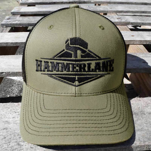army green trucker hat