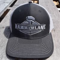 Hammerlane Silver Charcoal Snap Back Trucker Hat