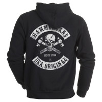 Skull Hammer Lane Trucker Hoodie Sweatshirt Back