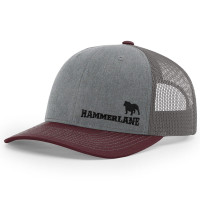 Snapback Maroon & Heather Grey Diesel Dog Hammerlane Trucker Hat