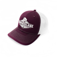 Snapback Maroon & White Hammerlane Trucker Hat Angle