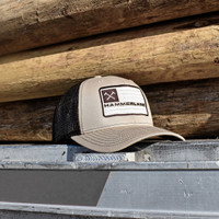 Snapback Khaki Coffee Hammerlane Trucker Flag Hat On Truck