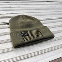 Hammer Lane Flag Olive Beanie