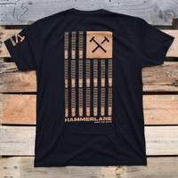 Semi Flag Hammer Lane T-Shirt Black/ Tan Back