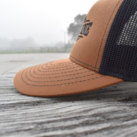 Snapback Camel Black Hammerlane Trucker Hat Side