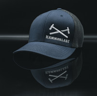 Navy Charcoal Hammerlane Cross Hammers Fitted Mesh Hat