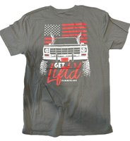 Dark Grey Get Lifted Hammerlane T-Shirt Back
