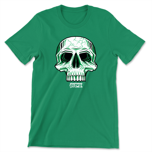 The Big Skull (Unisex Kelly Green Tee)