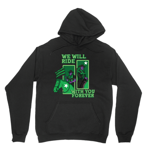 We Will Ride - Art Front (Black Pullover Hoodie)