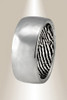 Hammered Fingerprint Ring